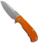 Hinderer Knives MP-1 Frame Lock Flipper Knife Orange G-10 (3.375" Stonewash)