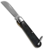 Colonial Linoleum Liner Lock Knife Black (2.625" Satin)