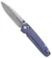 Benchmade Valet Gold Class AXIS Lock Knife Blue-Violet Ti (Damascus) 485-171
