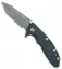 Hinderer Knives XM-18 3.5 Fatty Harpoon Tanto Knife Blk/Green/Ano (Working)