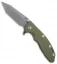 Hinderer Knives XM-18 3.5 Fatty Harpoon Tanto Knife OD Green (Working)