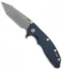 Hinderer Knives XM-18 3.5 Fatty Harpoon Tanto Knife Blue/Black (Working Finish)