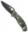 Spyderco Tenacious Folding Knife Camo G-10 (3.375" Black) C122GPCMOBK Exclusive
