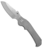 Medford TFF-3 Frame Lock Knife Tumbled Titanium (4.25" Stonewash) MKT