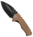 Medford Praetorian G/T Knife Coyote Tan G-10/Black PVD (3.75" Black) MKT