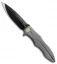 We Knife Co. 613E Frame Lock Knife Gray Titanium (4.25" Black)