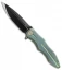 We Knife Co. 613C Frame Lock Knife Green Titanium (4.2" Black)