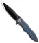 We Knife Co. 613A Frame Lock Knife Blue Titanium (4.2" Black)