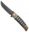 Sharp By Design Hurricane Flipper Knife Black/Bronze Anodized Wrap Ti (4" Gray)