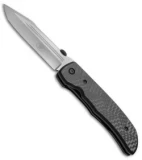 Bob Terzuola Custom ATCF Liner Lock Knife Carbon Fiber (4.125" Stonewash)