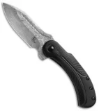 Begg Steelcraft Field Marshall Knife Black Ti (4" Grosserosen Damasteel)