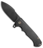 Andre De Villiers Milspec Harpoon Knife Black w/ Bronze HW (3.875" Black) AdV