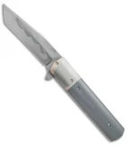 Chuck Gedraitis Custom Yakuza Flipper Knife Superconductor/G-10 (3.6" Hamon)