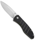 Kizer Vanguard Velox 2 Liner Lock Flipper Knife Black G-10 (3.4" Satin) V4478A1