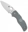 Spyderco Native 5 Lightweight Lockback Knife Gray FRN (3" Satin Maxamet) C41PGY5
