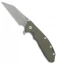 Hinderer XM-24 Wharncliffe Flipper Knife OD Green G-10 (4" M390 Working)