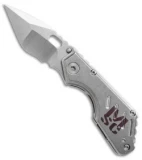 Mick Strider Custom Stub  Compound Tanto Knife Skull Ano (3.25" Satin/SW) MSC