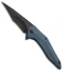 Brous Blades Tyrant Liner Lock Flipper Knife Blue (4" Black)