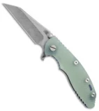 Hinderer Knives Fatty Edition XM-18 3.5 Wharncliffe Knife Jade/Blue Ano (SW)
