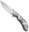 Olamic Cutlery Wayfarer Compact Flipper Knife CF/Silver Twill (3.5" Satin) WC295