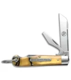 GEC #15 Tidioute Beer Scout Knife Club  3.5" Yellow Acrylic 153216CL