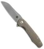 Smock Knives SK45 Frame Lock Knife Bronzed Ti (3.25" Stonewash)