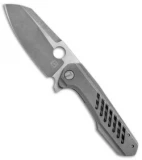 TuffKnives Geoff Blauvelt Custom Concept Knife Cross Cut Ti (3.5" Two-Tone)