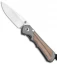 Chris Reeve Knives Small Inkosi Frame Lock Knife Natural Micarta (2.75" SW) CRK