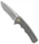 WE Knife Co. 611H Frame Lock Knife Titanium (3.75" Stonewash)
