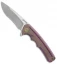 WE Knife Co. 611B Frame Lock Knife Purple Titanium (3.75" Stonewash)