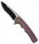 WE Knife Co. 611A Frame Lock Knife Purple Titanium (3.75" Two-Tone)