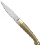 Antonini Knives Small Pattada Friction Lock Knife Sim Horn (3.1" Satin) 637/FC
