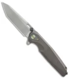 Rike Knife Thor2 Integral Framelock Flipper Dark Gray Titanium (3.7" Bead Blast)