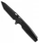 Rike Knife Thor2 Integral Framelock Flipper Black Titanium (3.75" Black SW)