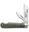 GEC #15 Tidioute Huckleberry Crown Lifter Boy's Knife 3.5" Grn Micarta 153216CL