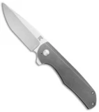 Eutsler Custom Equalizer Frame Lock Knife Titanium w/ Standoffs (3.375" Satin)