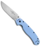 Ontario RAT Model 1 Liner Lock Knife Light Blue (3.625" Satin) 8848BL