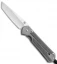 Chris Reeve Large Sebenza 21 Tanto Knife w/ Micarta Inlays (3.625" Stonewash)