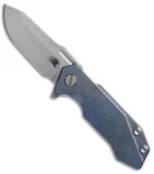 Hinderer Knives Half Track Frame Lock Knife Blue Titanium (2.75" Satin)
