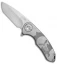 Curtiss Knives F3 Medium Frame Lock Knife Punisher Titanium (3.25" Stonewash)