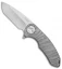 Curtiss Knives F3 Medium Frame Lock Knife Tiger Titanium (3.25" Stonewash)