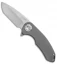 Curtiss Knives F3 Medium Frame Lock Knife Standard Titanium (3.25" Stonewash)