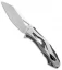 Custom Knife Factory Decepticon-3 Flipper Knife Two-Tone Titanium (4" Stonewash)
