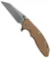 Hinderer Knives Fatty Ed. XM-18 3.5 Wharncliffe Knife Coyote Brown/Bronzed (SW)
