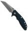Hinderer Knives Fatty Edition XM-18 3.5 Wharncliffe Knife Black/Blue Ano (SW)