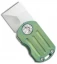 Curtiss Knives ODT Frame Lock Knife Green Titanium (1" Stonewash)