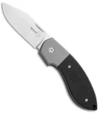 Boker Plus Vox BB Slip Joint Pocket Knife Black G-10/Ti (2.5" Satin) 01BO360