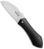 Boker Anso 67 Frame Lock Knife Black G-10 (3.2" Satin CruWear) 110820