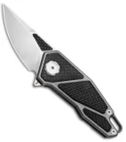 Stedemon Knife Co. ZKC A01 Flipper Knife CF/Titanium (2.5" Satin)