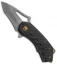 Glenn Waters Custom Kiba II Flipper Knife CF/Bronzed (2.5" Stonewash)